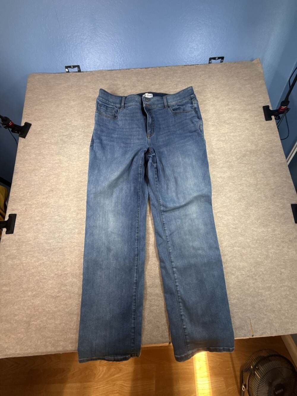Lane Bryant Tighter Tummy High-Rise Straight Jeans Size 18 Blue Denim